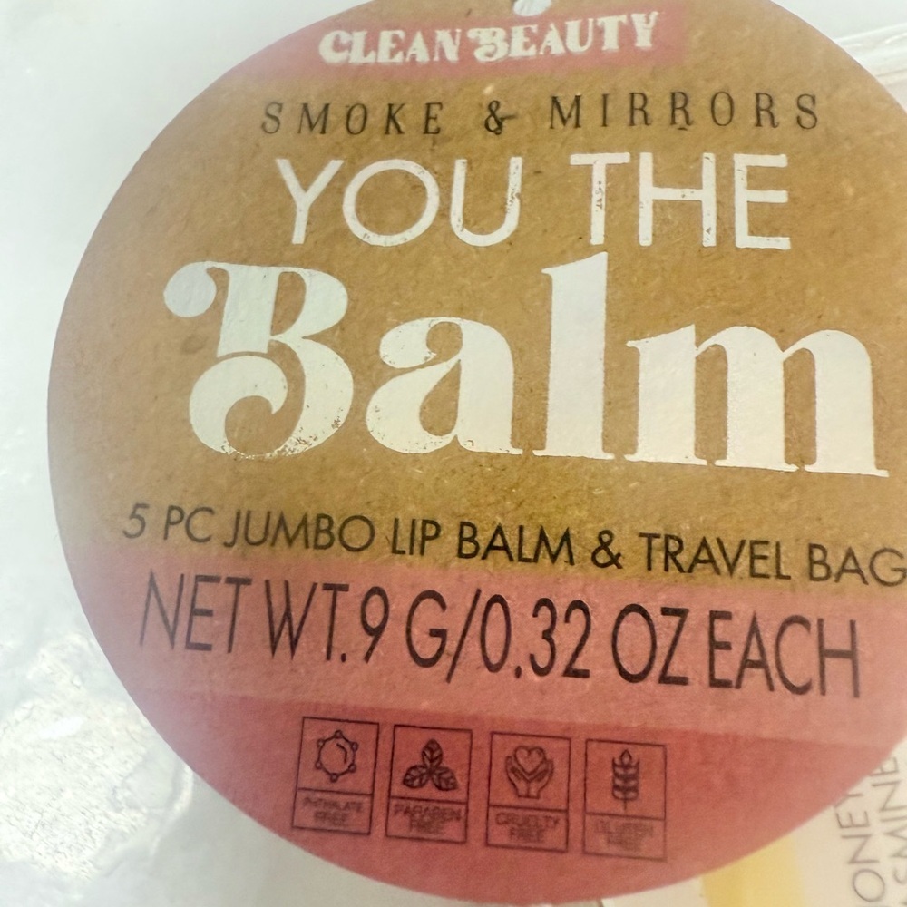 You The Balm 5 Piece Lip Balm Set Jumbo Size - NWT - Picture 4 of 6